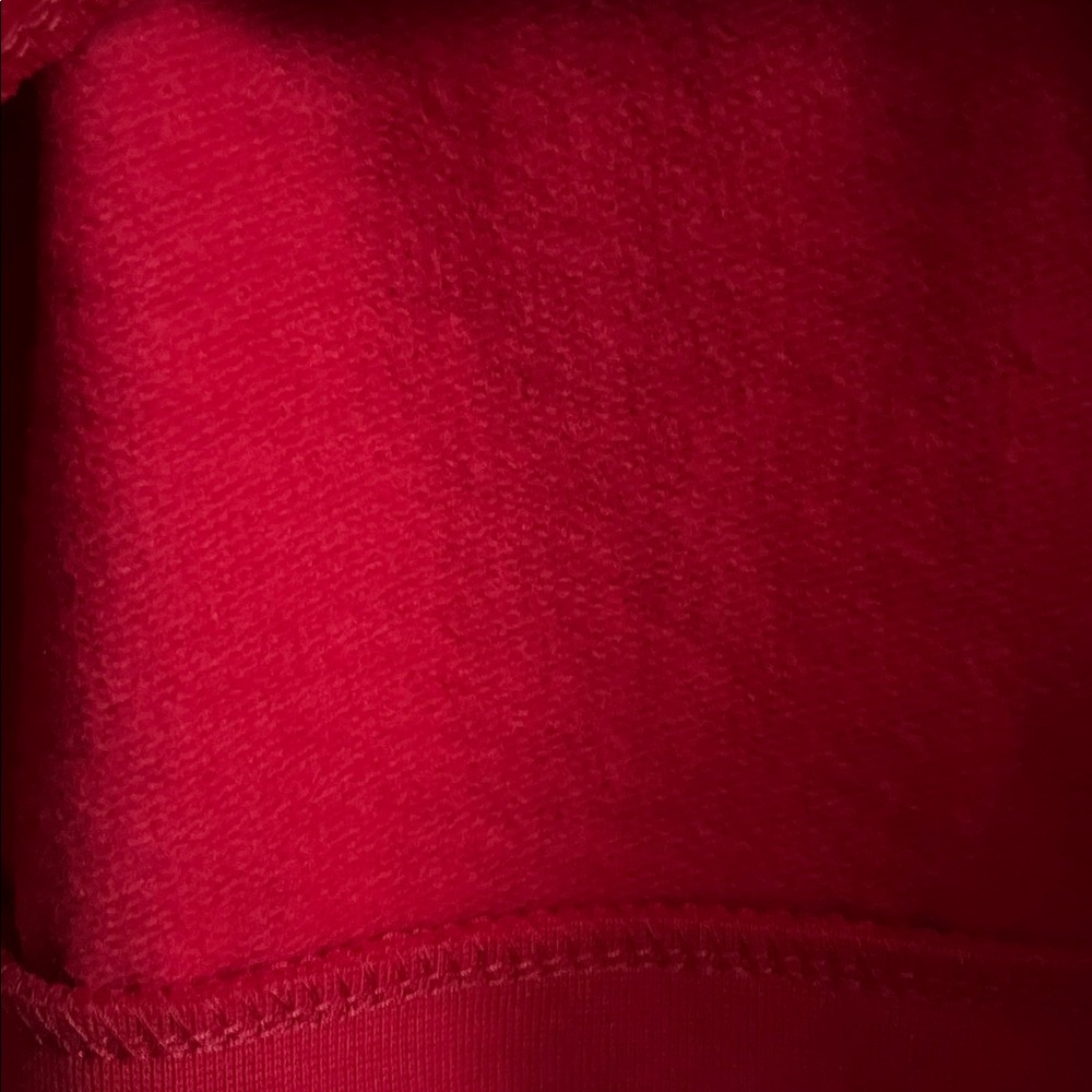 J Crew red puff sleeve dressy sweatshirt top beaded shoulder size small - Picture 15 of 15